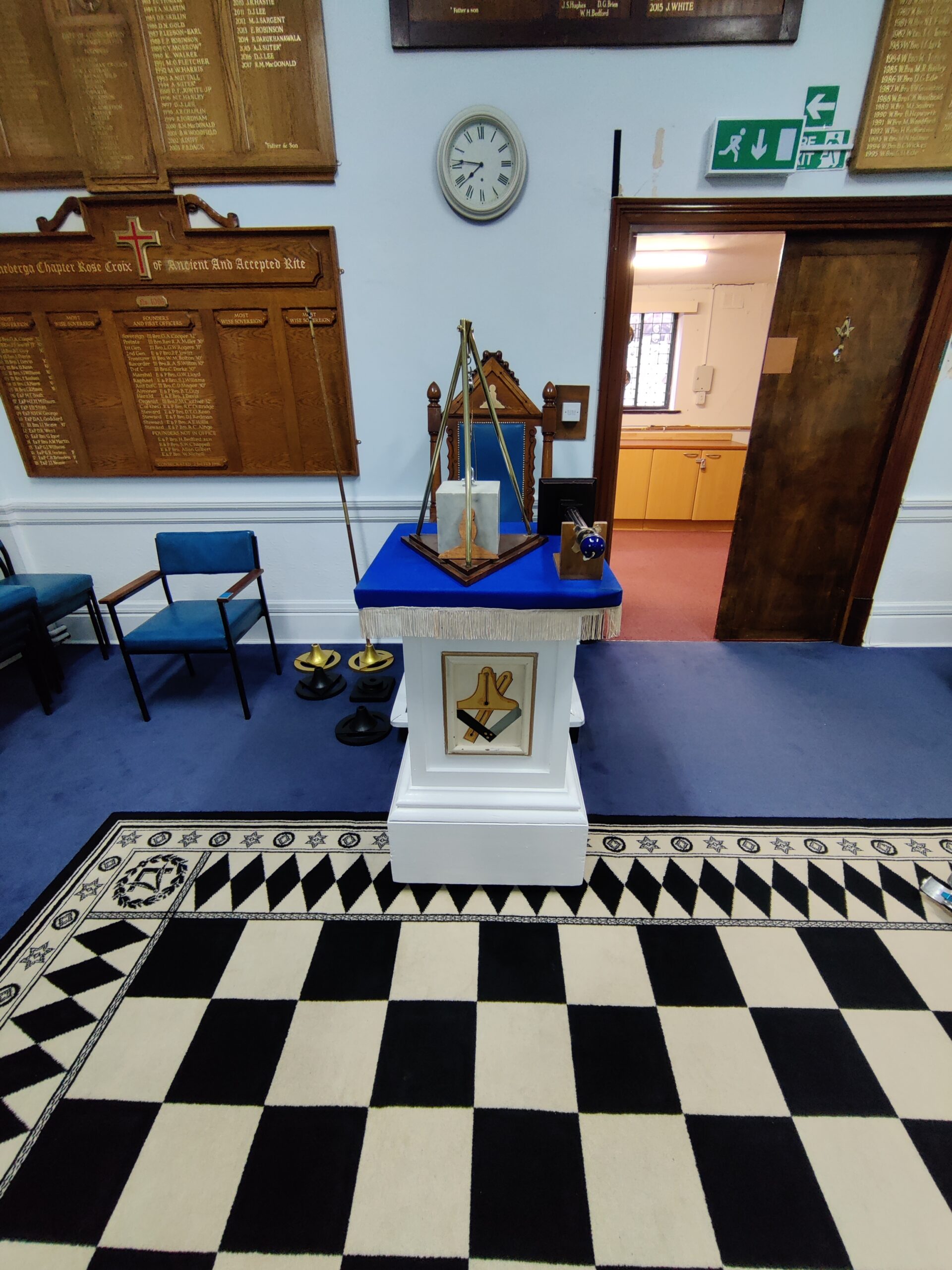 Freemason checkered floor